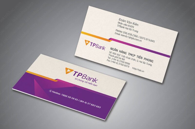 mẫu card visit cho ngân hàng đẹp nhất