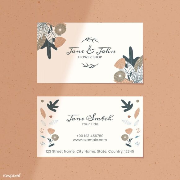 mẫu card visit cho tiệm nail đẹp nhất