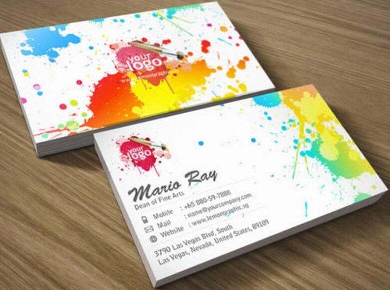 mẫu card visit họa sĩ