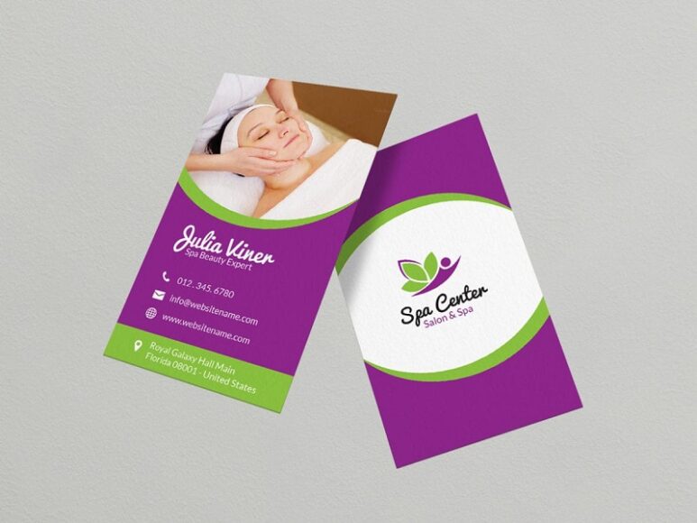 mẫu card visit ngành spa làm đẹp