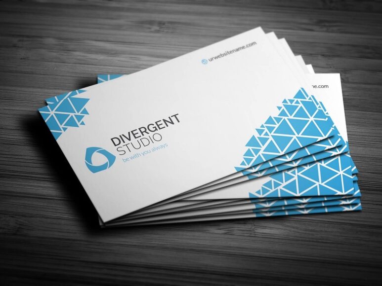 mẫu card visit studio