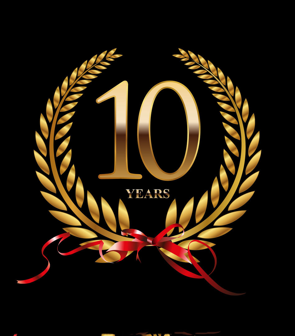 Mẫu logo kỷ niệm 10 năm đẹp, tinh tế, độc đáo và ấn tượng nhất