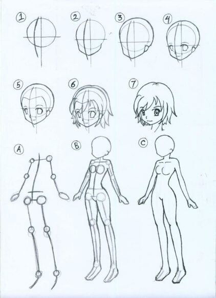 Cách vẽ anime đơn giản