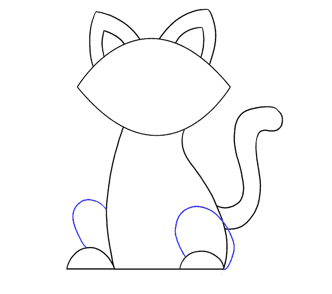 Cách vẽ mèo đáng yêu