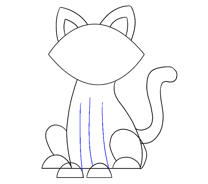 Hướng Dẩn Vẽ Và Tô Màu Con Mèo Con Đơn Giản  How To Draw a Cute Kitten  Easy Step By Step  YouTube