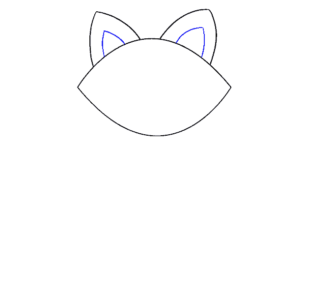 Cách vẽ mèo bước 10