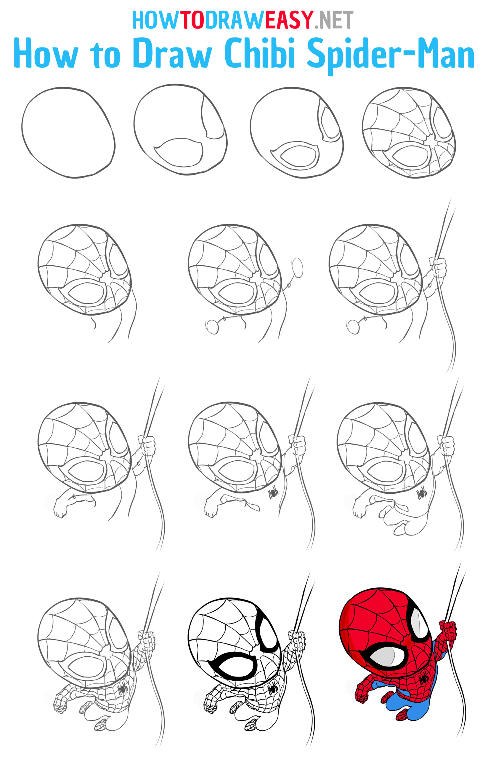 Cách Vẽ Người Nhện Spiderman p2  Vẽ Siêu Anh Hùng  Tôi Yêu Vẽ  YouTube