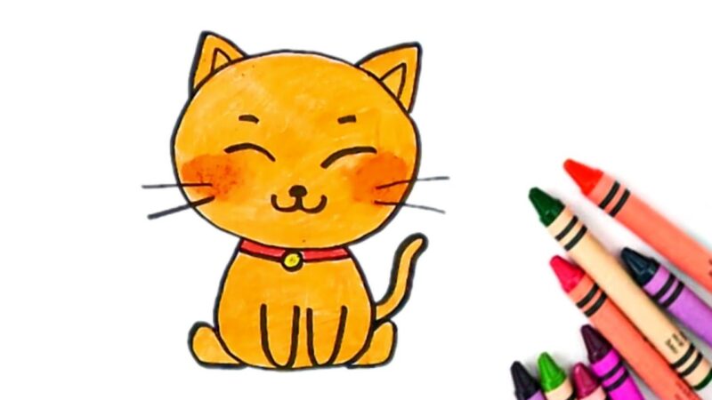 Hình vẽ con mèo đơn giản nhất