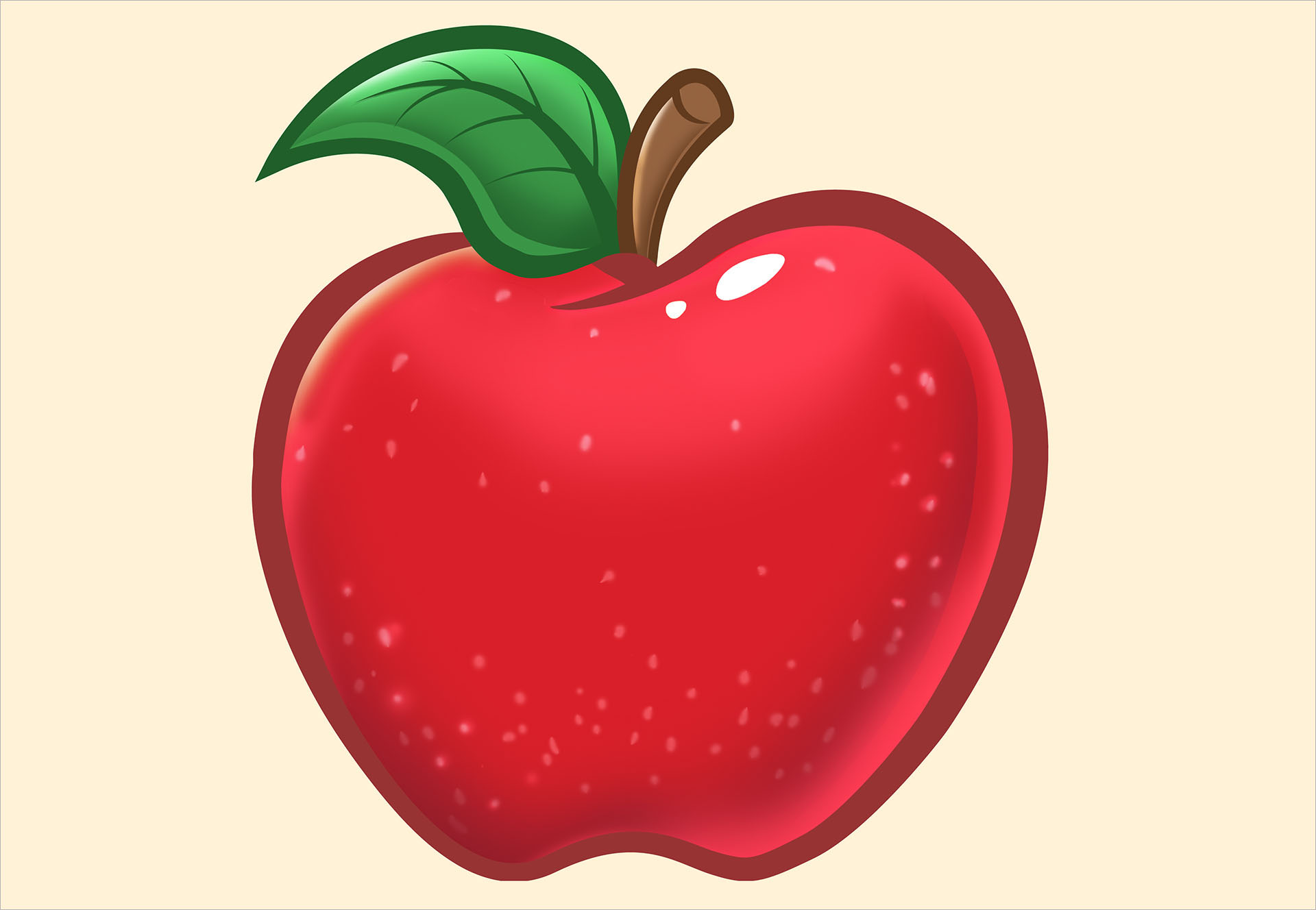 tranh vẽ quả táo