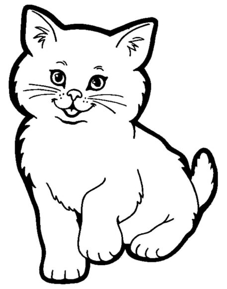Hình vẽ mèo cho bé