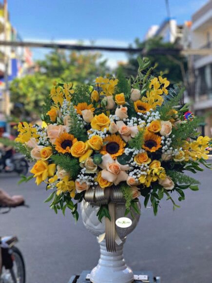 Mẫu hoa để bàn cực đẹp