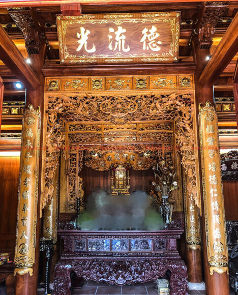 Mẫu hoành phi câu đối đồng đẹp