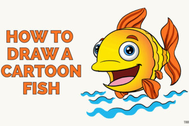 cách vẽ con cá hoạt hình