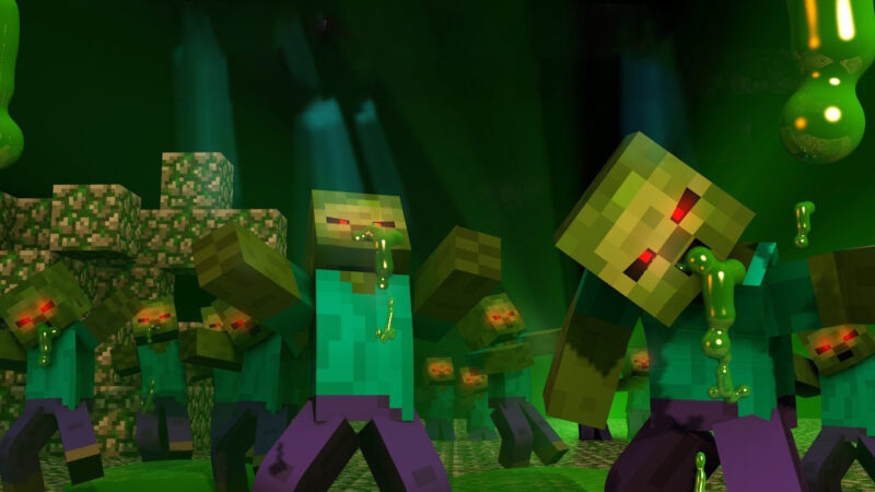 hình ảnh zombie trong minecraft