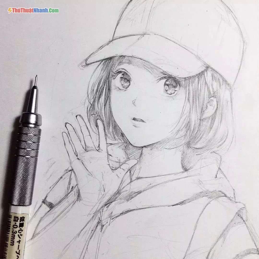 vẽ anime nữ bằng bút chì đẹp mà dễ câu hỏi 2112754  hoidap247com