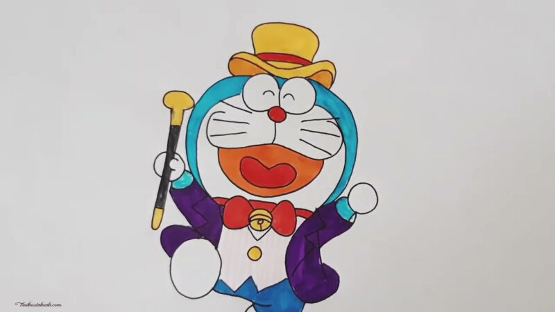 Hình vẽ Doraemon dễ thương