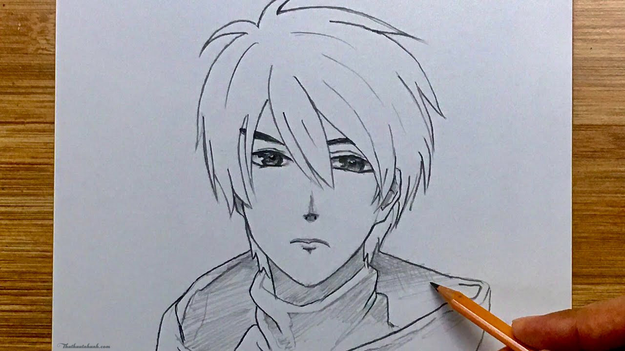 Vẽ anime nam ngầu | drawing anime boy | Draw so easy Anime - YouTube