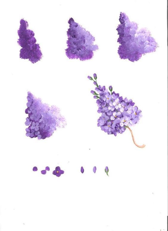 Vẽ violet đẹp đơn giản  Vẽ hoa thược dược đẹp  Go shopping happy