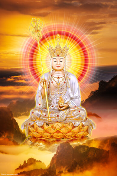 Hình ảnh Địa Tạng Bồ Tát 3D