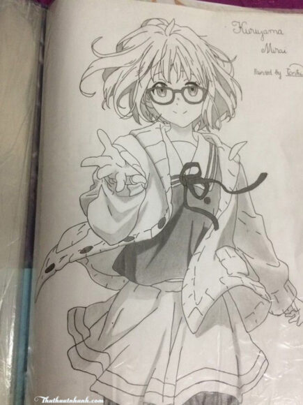 Hình vẽ anime cute nữ