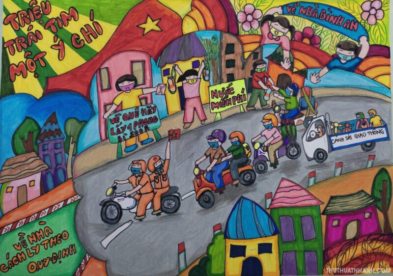 Vẽ tranh về đề tài vững tin Việt Nam đầy màu sắc, ý nghĩa và đẹp nhất