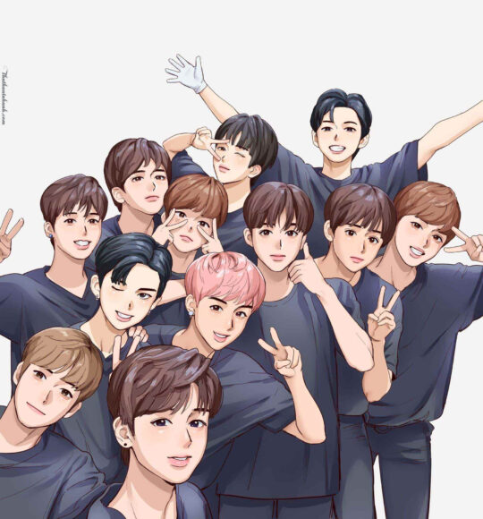 Hình ảnh nhóm đẹp anime nam