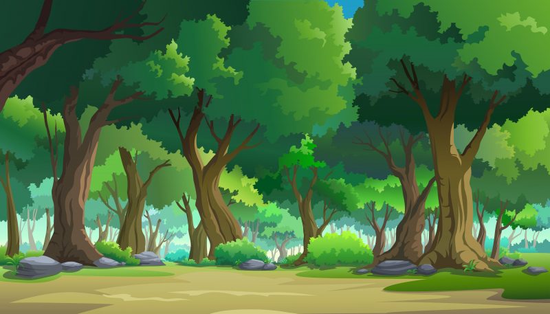 Background cây xanh cổ tích đẹp