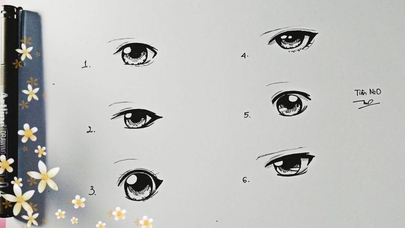 Cách vẽ mắt anime chất lượng