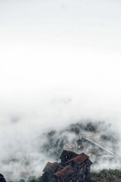 Hình ảnh Tam Đảo mờ sương sáng sớm