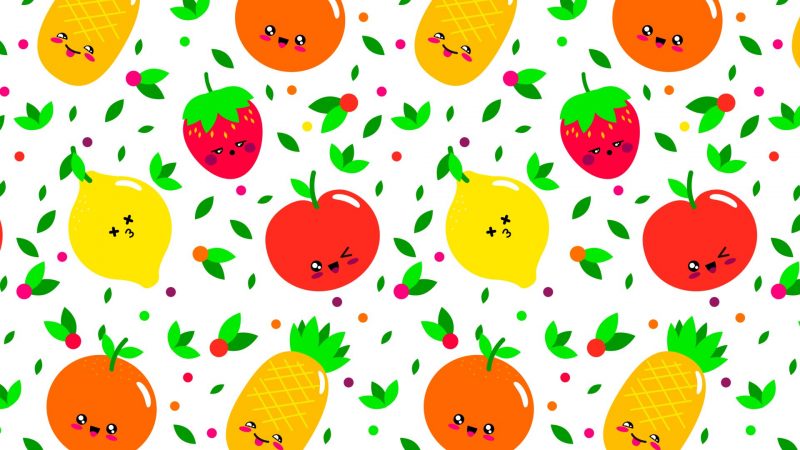 Hình ảnh đồ ăn cute của các loại quả