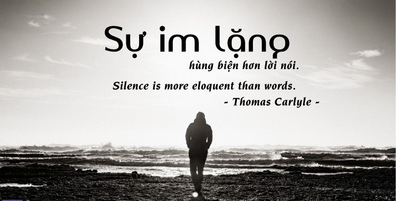 Hình ảnh im lặng trong cuộc sống