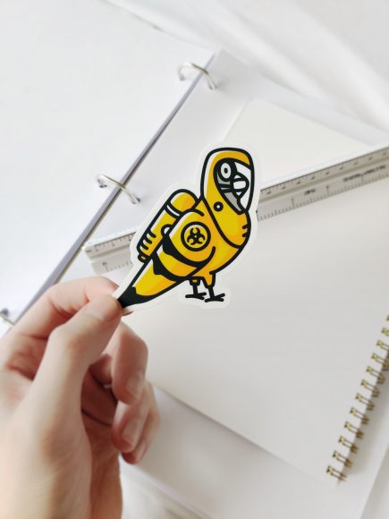 Hình ảnh sticker chú chim đáng yêu