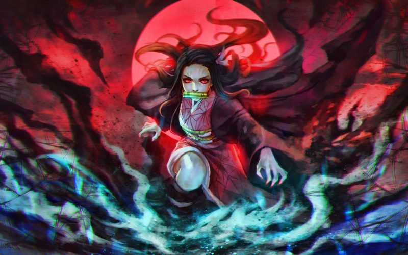 hình nền Nezuko hóa quỷ