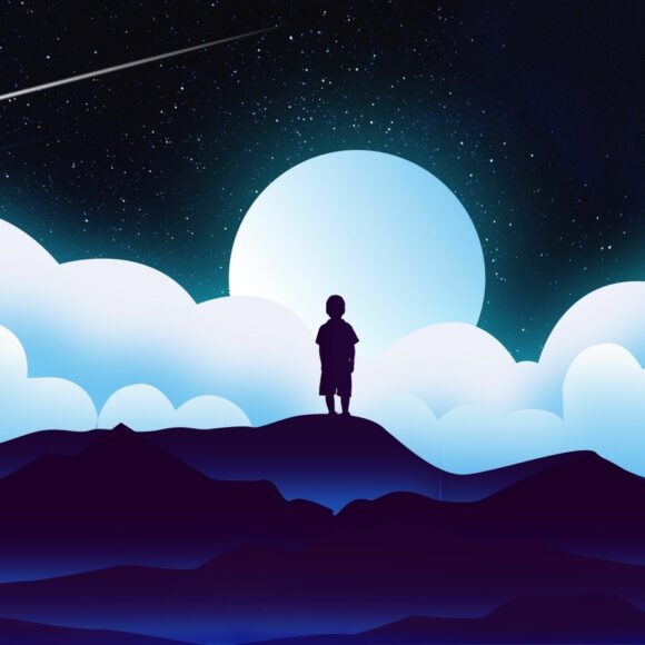 Hình ảnh Avatar tự kỷ trong đêm trăng