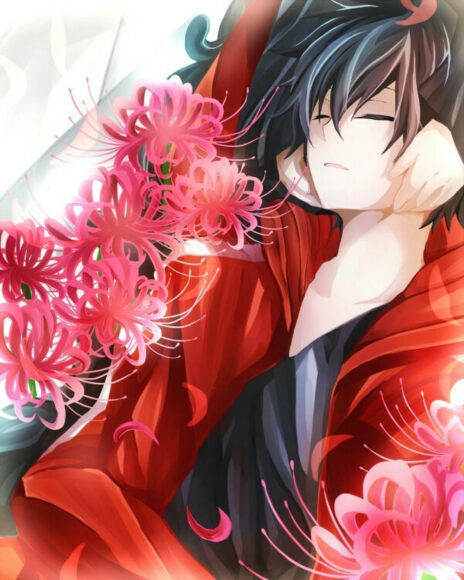 Hình nền anime hoa Bỉ Ngạn đẹp buồn