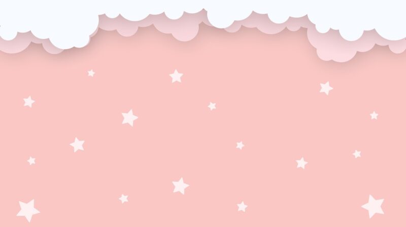 background dễ thương màu hồng cam và ngôi sao