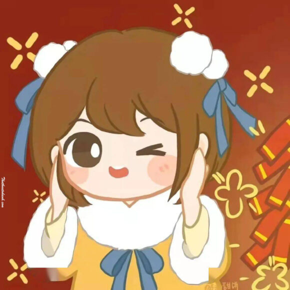 Avatar Tết anime nữ