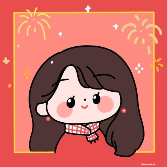 Avatar Tết đôi cho nữ