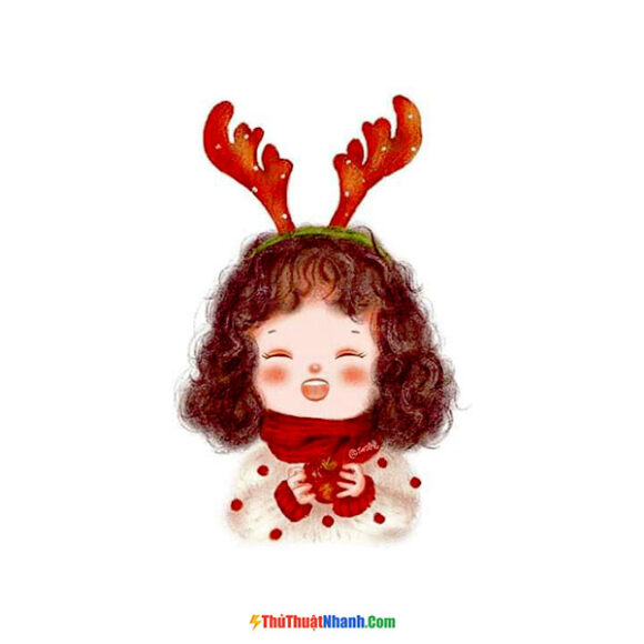 hình ảnh avatar Tết đẹp cho con gái đáng yêu cute