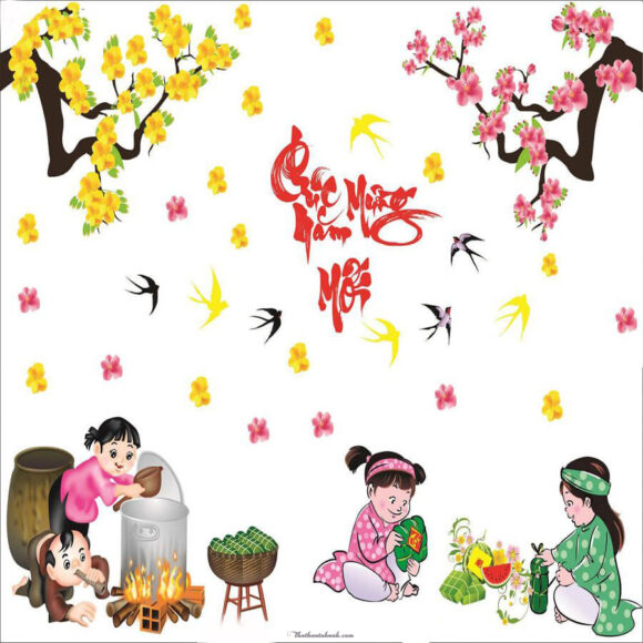 Hình ảnh Tết đẹp dễ thương