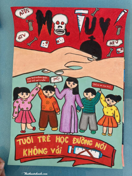 Vẽ tranh phòng chống ma túy đẹp