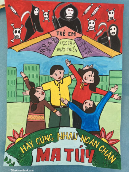 Vẽ tranh phòng chống ma túy đẹp nhất