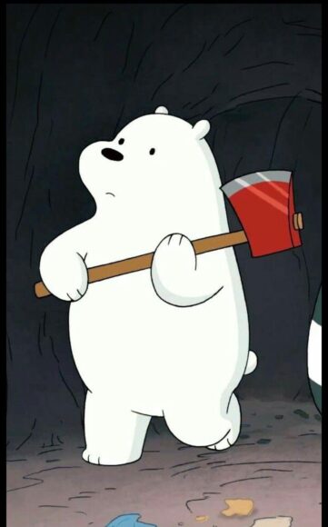 Ảnh nền We Bare Bear cầm vũ khí