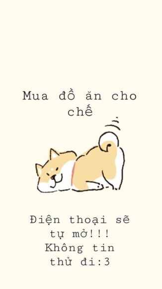 Hình ảnh bỏ điện thoại tao xuống chú chó lắc mông