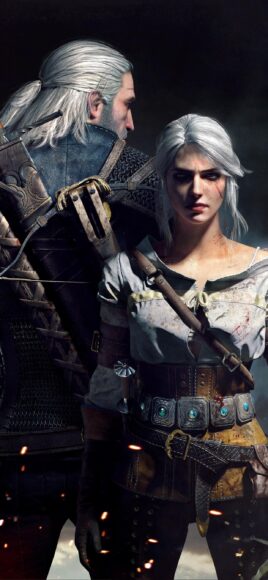 Hình nền The Witcher cho điện thoại đối lưng