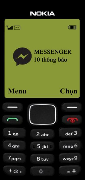 Hình nền điện thoại cục gạch cho iPhone messenger