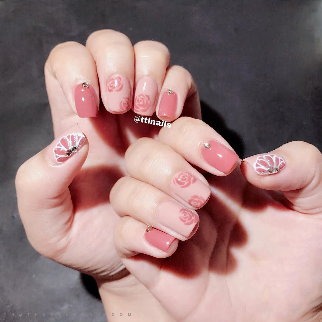 Top 100 Mẫu nail màu hồng ngọt ngào dịu dàng  Zicxacom