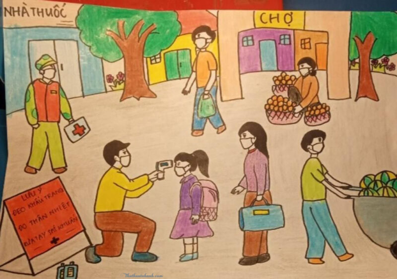 Vẽ tranh cuộc sống, sinh hoạt, vui chơi đơn giản