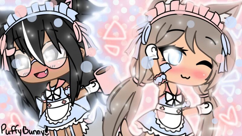 Ảnh Gacha Life màu hồng