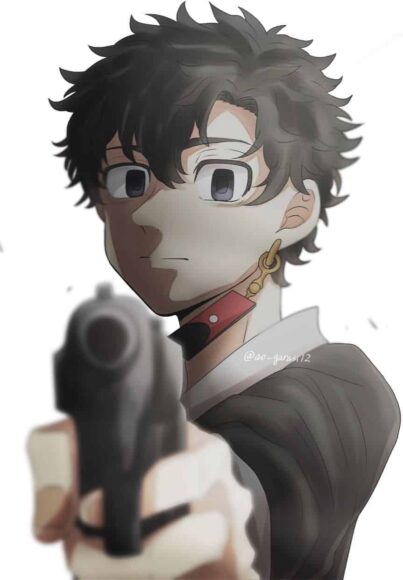 Ảnh Takemichi cầm súng